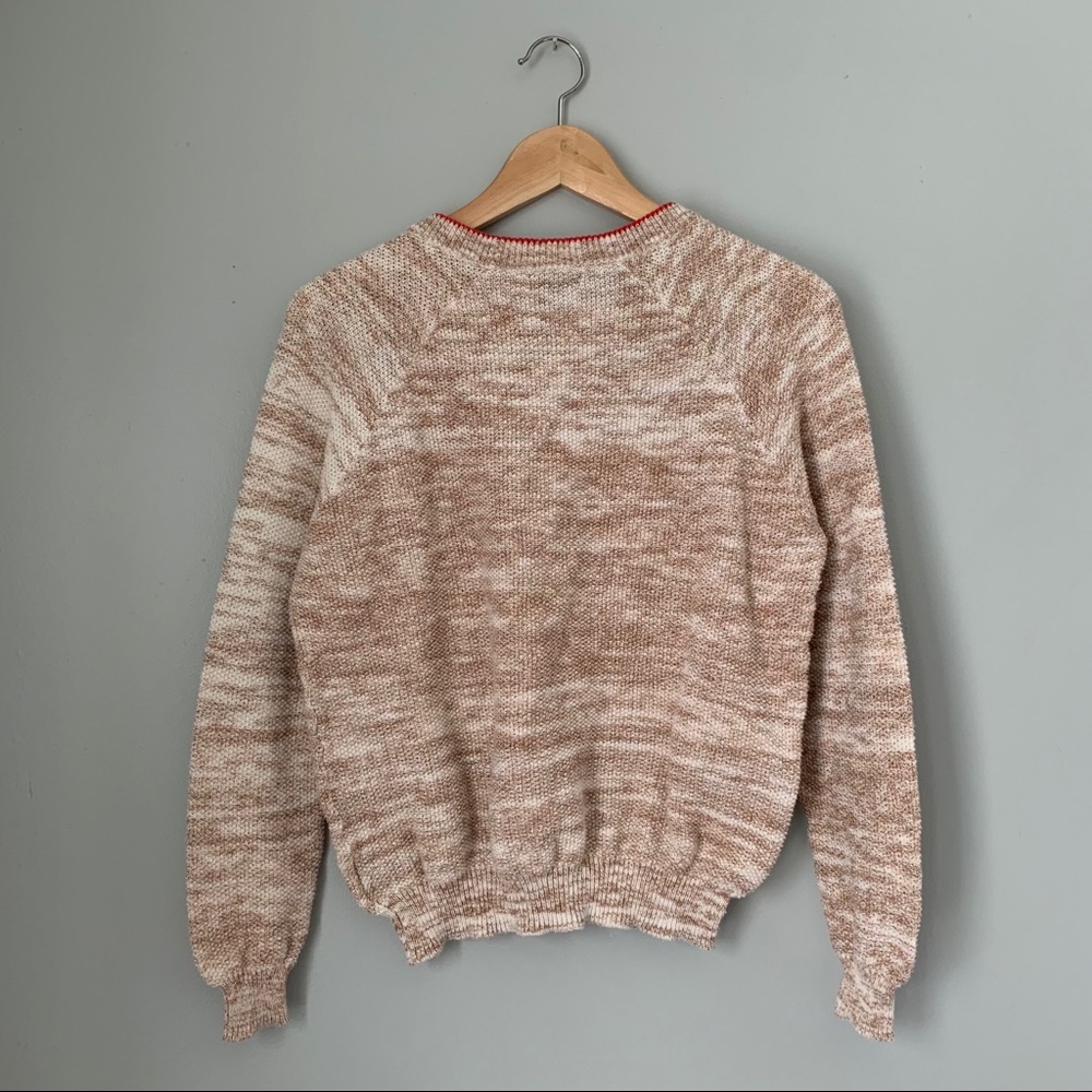 BDG Women’s 100% Cotton Sweater with Red Details - Picture 7 of 12